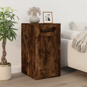 Smoked oak plywood desk cabinet 40x49x75 cm by vidaXL, Closets and storage - Ref: Foro24-816797, Price: 58,33 €, Discount: %