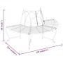 Semicircular garden bench 2 pcs black steel Ø159 by vidaXL, garden benches - Ref: Foro24-3095717, Price: 347,84 €, Discount: %