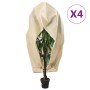 Cubiertas para plantas con cremallera 4 uds 70 g/m² 3,93x3 m en Accesorios de jardinería | Comprar online en Foro24
