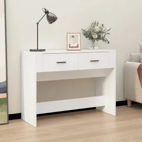 White plywood console table 100x39x75 cm by vidaXL, Tables - Ref: Foro24-816776, Price: 63,50 €, Discount: %