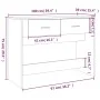 White plywood console table 100x39x75 cm by vidaXL, Tables - Ref: Foro24-816776, Price: 63,50 €, Discount: %