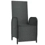 Reclining garden chairs with cushions 2 pcs black PE rattan by vidaXL, Garden chairs - Ref: Foro24-319892, Price: 282,69 €, D...
