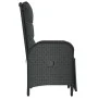 Reclining garden chairs with cushions 2 pcs black PE rattan by vidaXL, Garden chairs - Ref: Foro24-319892, Price: 282,69 €, D...