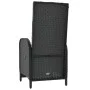 Reclining garden chairs with cushions 2 pcs black PE rattan by vidaXL, Garden chairs - Ref: Foro24-319892, Price: 282,69 €, D...