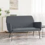 Banco de terciopelo gris oscuro 108x79x79 cm de vidaXL, Bancos - Ref: Foro24-351383, Precio: 117,33 €, Descuento: %