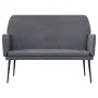 Banco de terciopelo gris oscuro 108x79x79 cm de vidaXL, Bancos - Ref: Foro24-351383, Precio: 117,33 €, Descuento: %