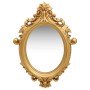 Espejo de pared estilo castillo dorado 56x76 cm en Espejos | Comprar online en Foro24