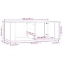 Couchtisch aus weißem Sperrholz, 100 x 50 x 36 cm von vidaXL, Couchtisch - Ref: Foro24-816520, Preis: 55,03 €, Rabatt: %