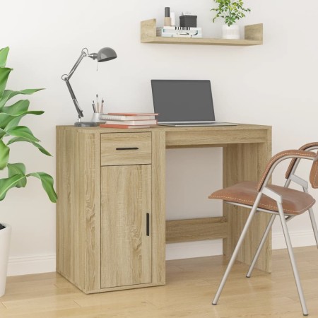 Sonoma Schreibtisch aus Eiche 100x49x75 cm von vidaXL, Schreibtische - Ref: Foro24-816787, Preis: 80,74 €, Rabatt: %