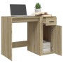 Sonoma Schreibtisch aus Eiche 100x49x75 cm von vidaXL, Schreibtische - Ref: Foro24-816787, Preis: 80,74 €, Rabatt: %