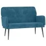 Banco de terciopelo azul 108x79x79 cm de vidaXL, Bancos - Ref: Foro24-351423, Precio: 138,02 €, Descuento: %