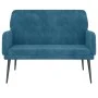 Banco de terciopelo azul 108x79x79 cm de vidaXL, Bancos - Ref: Foro24-351423, Precio: 138,02 €, Descuento: %