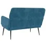 Banco de terciopelo azul 108x79x79 cm de vidaXL, Bancos - Ref: Foro24-351423, Precio: 138,02 €, Descuento: %