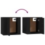 Mueble para TV de pared negro 40x34,5x40 cm de vidaXL, Muebles TV - Ref: Foro24-816642, Precio: 29,00 €, Descuento: %