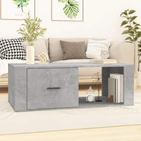 Mesa de centro madera contrachapada gris hormigón 100x50,5x35cm de vidaXL, Mesas de centro - Ref: Foro24-816540, Precio: 69,8...