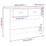 Smoked oak plywood console table 100x39x75 cm by vidaXL, Tables - Ref: Foro24-816781, Price: 61,73 €, Discount: %