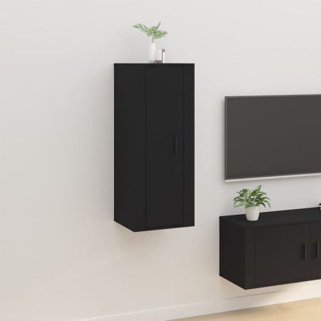 Schwarzer TV-Wandschrank 40x34,5x100 cm von vidaXL, TV-Möbel - Ref: Foro24-816681, Preis: 54,32 €, Rabatt: %