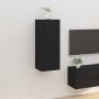 Schwarzer TV-Wandschrank 40x34,5x100 cm von vidaXL, TV-Möbel - Ref: Foro24-816681, Preis: 54,32 €, Rabatt: %