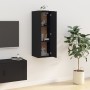 Schwarzer TV-Wandschrank 40x34,5x100 cm von vidaXL, TV-Möbel - Ref: Foro24-816681, Preis: 54,32 €, Rabatt: %