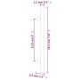 Tiradores para armarios 20 uds acero inoxidable plateado 128 mm