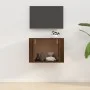 Wall-mounted TV stand in brown oak, 57x34.5x40 cm by vidaXL, TV Furniture - Ref: Foro24-816623, Price: 43,45 €, Discount: %