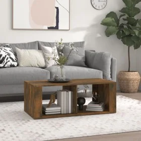 Couchtisch aus geräuchertem Eichensperrholz 100x50x36 cm von vidaXL, Couchtisch - Ref: Foro24-816525, Preis: 45,93 €, Rabatt: %