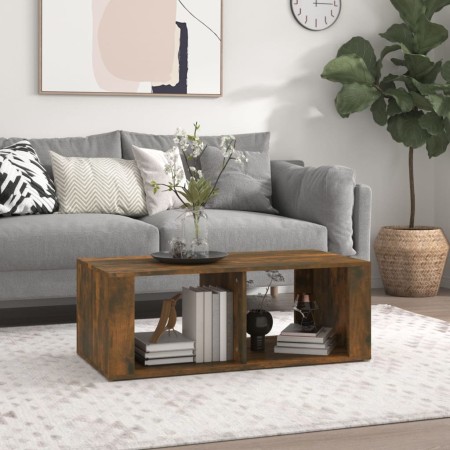 Mesa de centro madera contrachapada roble ahumado 100x50x36 cm de vidaXL, Mesas de centro - Ref: Foro24-816525, Precio: 46,36...