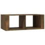 Smoked oak plywood coffee table 100x50x36 cm by vidaXL, Coffee table - Ref: Foro24-816525, Price: 45,93 €, Discount: %