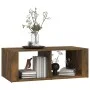 Mesa de centro madera contrachapada roble ahumado 100x50x36 cm de vidaXL, Mesas de centro - Ref: Foro24-816525, Precio: 45,93...