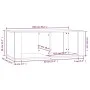 Mesa de centro madera contrachapada roble ahumado 100x50x36 cm de vidaXL, Mesas de centro - Ref: Foro24-816525, Precio: 45,93...