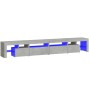 Mueble de TV con luces LED gris hormigón 260x36,5x40 cm de vidaXL, Muebles TV - Ref: Foro24-3152821, Precio: 153,15 €