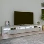 TV cabinet with LED lights concrete gray 260x36.5x40 cm by vidaXL, TV Furniture - Ref: Foro24-3152821, Price: 151,31 €, Disco...