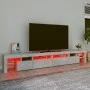 TV cabinet with LED lights concrete gray 260x36.5x40 cm by vidaXL, TV Furniture - Ref: Foro24-3152821, Price: 151,31 €, Disco...