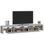 TV-Schrank mit LED-Leuchten betongrau 260x36,5x40 cm von vidaXL, TV-Möbel - Ref: Foro24-3152821, Preis: 151,54 €, Rabatt: %