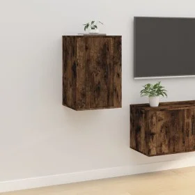 TV-Wandschrank aus geräucherter Eiche, 40 x 34,5 x 60 cm von vidaXL, TV-Möbel - Ref: Foro24-816666, Preis: 40,56 €, Rabatt: %