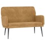 Banco de terciopelo marrón 108x79x79 cm de vidaXL, Bancos - Ref: Foro24-351421, Precio: 144,10 €, Descuento: %