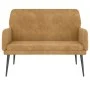 Banco de terciopelo marrón 108x79x79 cm de vidaXL, Bancos - Ref: Foro24-351421, Precio: 141,44 €, Descuento: %