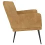 Banco de terciopelo marrón 108x79x79 cm de vidaXL, Bancos - Ref: Foro24-351421, Precio: 141,44 €, Descuento: %