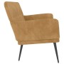 Banco de terciopelo marrón 108x79x79 cm de vidaXL, Bancos - Ref: Foro24-351421, Precio: 144,10 €, Descuento: %