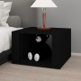 Mesita de noche madera contrachapada negro 57x55x36 cm de vidaXL, Mesitas de noche - Ref: Foro24-816553, Precio: 34,15 €, Des...
