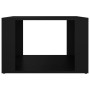 Mesita de noche madera contrachapada negro 57x55x36 cm de vidaXL, Mesitas de noche - Ref: Foro24-816553, Precio: 34,15 €, Des...