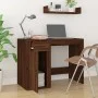 Escritorio de madera contrachapada marrón roble 100x49x75 cm de vidaXL, Escritorios - Ref: Foro24-816791, Precio: 78,64 €, De...