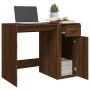 Brown oak plywood desk 100x49x75 cm by vidaXL, Desks - Ref: Foro24-816791, Price: 78,64 €, Discount: %