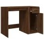 Brown oak plywood desk 100x49x75 cm by vidaXL, Desks - Ref: Foro24-816791, Price: 78,64 €, Discount: %