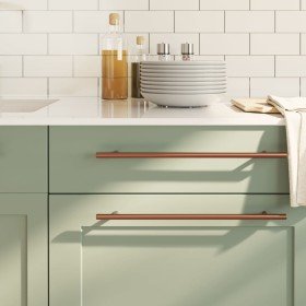 Tiradores para armarios 20 uds acero inoxidable bronce 320 mm