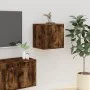 Wand-TV-Schränke, 2 Stück, geräucherte Eiche, 40 x 34,5 x 40 cm von vidaXL, TV-Möbel - Ref: Foro24-816651, Preis: 51,36 €, Ra...