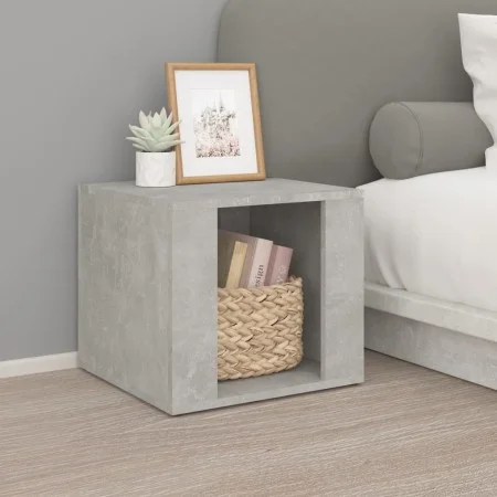Mesita de noche madera contrachapada gris hormigón 41x40x36 cm de vidaXL, Mesitas de noche - Ref: Foro24-816548, Precio: 36,6...