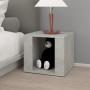 Mesita de noche madera contrachapada gris hormigón 41x40x36 cm de vidaXL, Mesitas de noche - Ref: Foro24-816548, Precio: 38,57 €