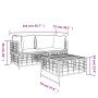 Gartenmöbel-Set 3-teilig mit Kissen Anthrazit PE-Rattan von vidaXL, Outdoor-Sofas - Ref: Foro24-3186693, Preis: 243,05 €, Rab...