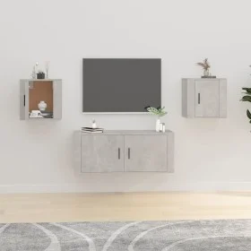 Wand-TV-Möbel 2 Stück Beton grau 40x34,5x40 cm von vidaXL, TV-Möbel - Ref: Foro24-816649, Preis: 41,31 €, Rabatt: %